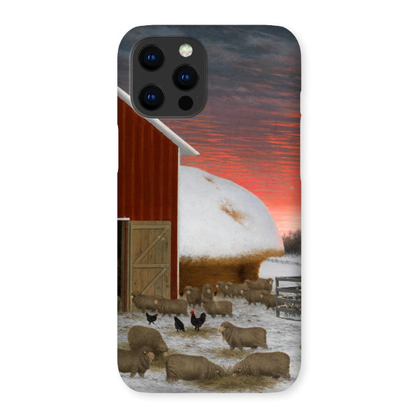 Barnyard in Winter Snap Phone Case