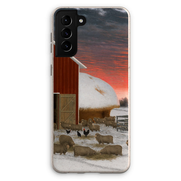 Barnyard in Winter Eco Phone Case